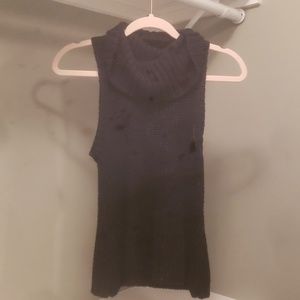 Black sweater tank